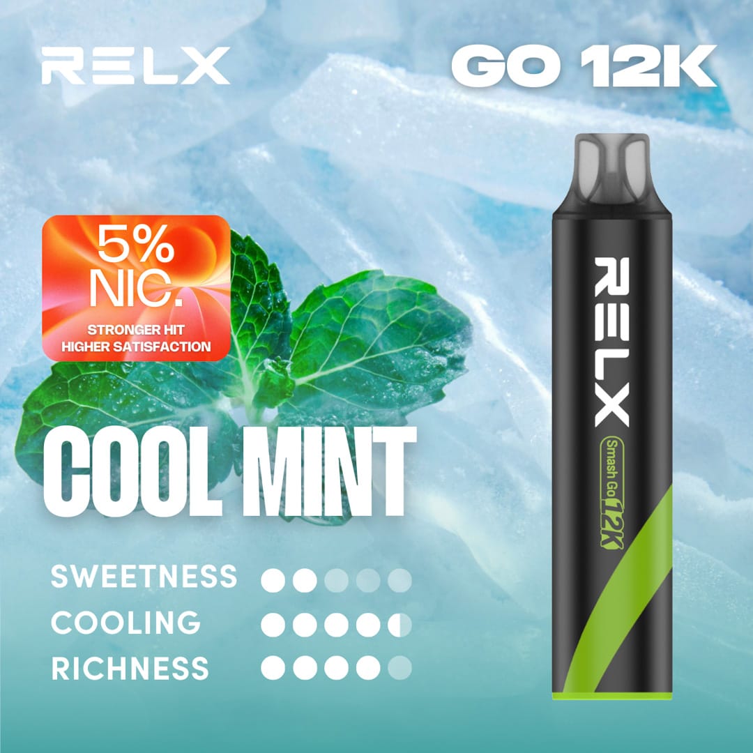 RELX 悅刻 12000口拋棄式電子煙冰新薄荷口味